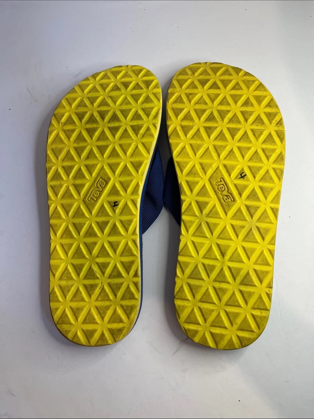 Teva Blue and Gray Flip Flop Sandals